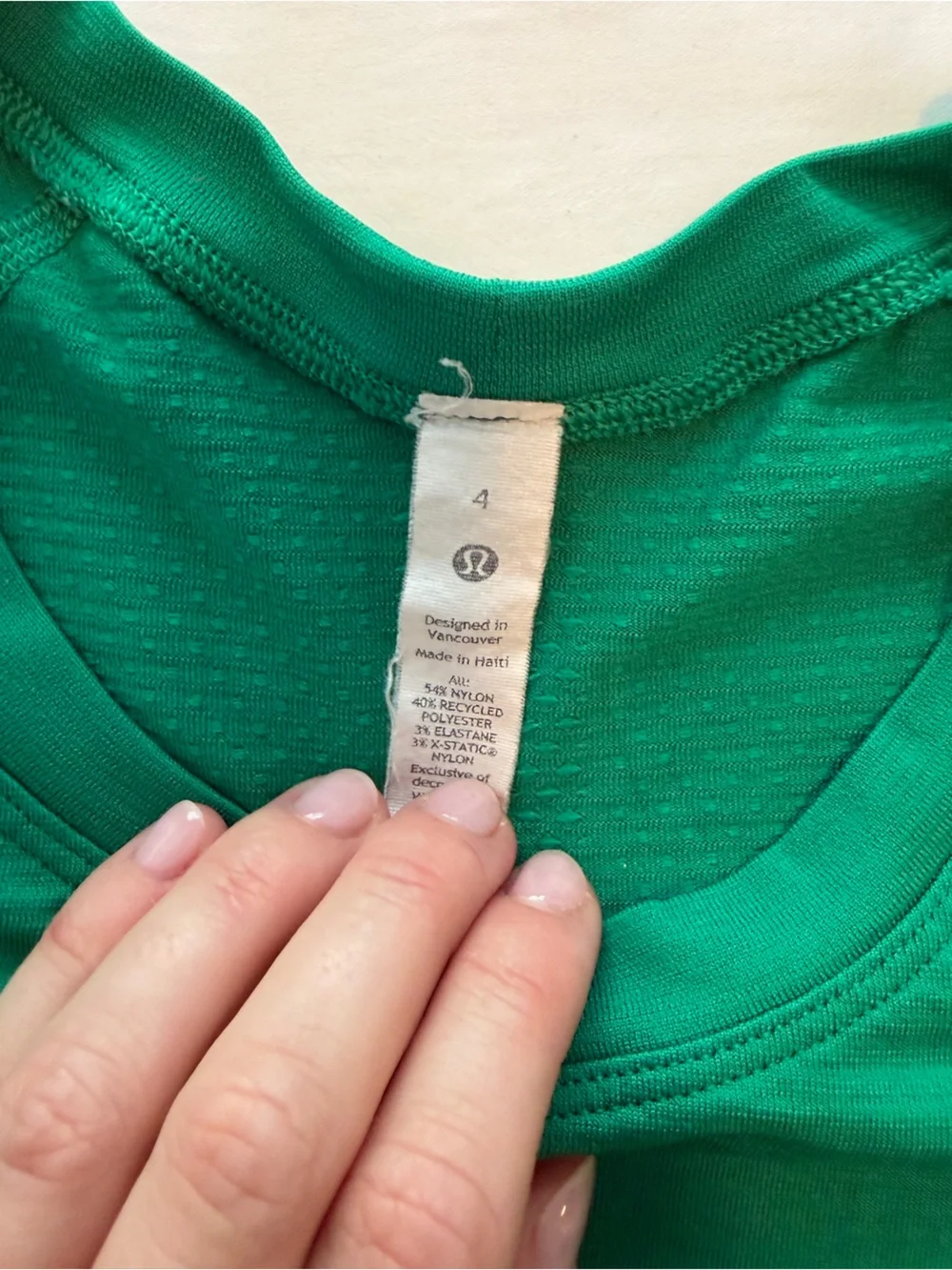 lululemon athletic swiftly tech green long-sleeve top